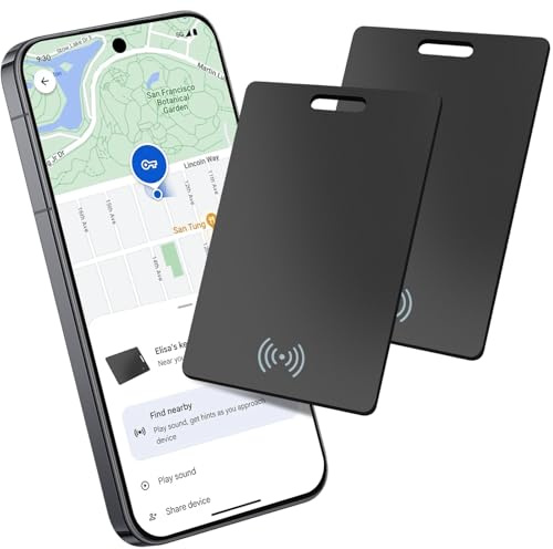 RUIZHI 1 ER Tracker Intelligent Android - Fonctionne avec Google Find My App - 1,8 mm - Compatible avec Le Chargement sans Fil et étanche IP68 - pour clés, Bagages, Non Disponible pour Huawei