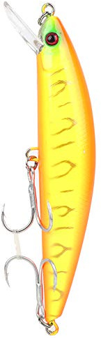Set di esche da pesca Minnow, esche dure, ganci, wobbler, crankbait, 12,5 cm, 40 g, in plastica ABS, per acqua dolce, salata, altura, roccia e mare, pesca di fiume (A03)