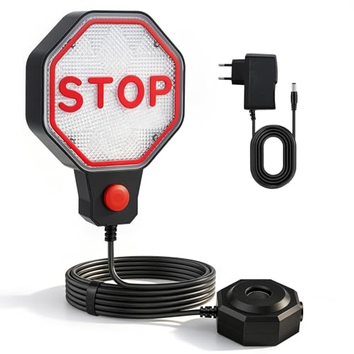 VeftBltrem Sensor de Aparcamiento Garaje, Asistente de Aparcamiento Ultrasónico con LED Stop y Alarma Acústica, Detector de Aparcamiento Coche, Ayuda para Aparcar Garaje, Montaje Pared