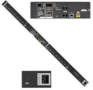 Aten PE7216G Stromverteilung eco PDU, 14 Ausgänge C13 und 2X C19, Ausgangsmessfunktion, 16A schwarz