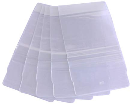 Bright Ideas Clear PVC Adjustable Book Covers, 310mm x 198mm (Flat), 130 Micron, PK50 Covers. Thick and Extra Strong. Easy to Clean and Wipeable Made to Protect School Exercise Books. BI9006