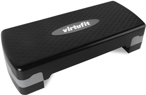 VirtuFit Essential Aerobic Fitness - Steppbrett für Zuhause Stepper höhenverstellbar und rutschfest für Aerobic, Gymnastik und Fitness I Home Step Stepbench
