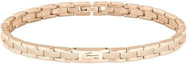Lacoste Gliederarmband für Damen Kollektion METROPOLE in Roségold mit eingraviertem Petit Piqué - 2040467