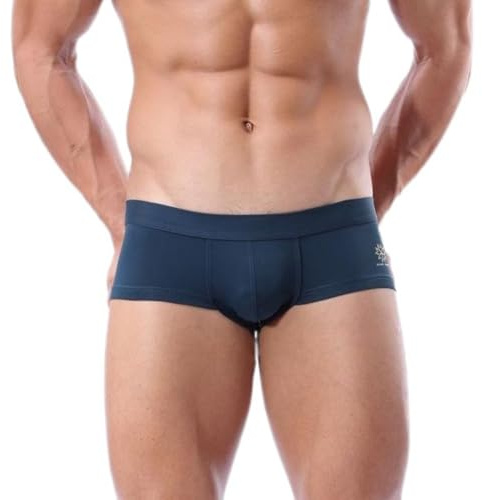 Bañador Hombre,Traje de Baño para Hombres Cintura Baja Bañadores para La Playa Deportivos Transpirable Calzoncillos Tipo Bóxer para Natación Pantalones Cortos Ajustados Alta Elasticidad Bañadores