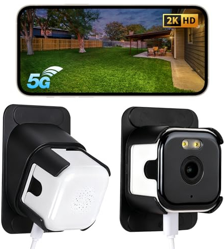 WeChip 2K 3MP Caméra Surveillance WiFi Intérieure pour Fenêtre, Caméra Interieur pour la Sécurité à Domicile avec Vision Nocturne Couleur, Détection Intelligente de Mouvement AI, SD/Cloud de Stockage