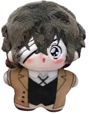 Dazai Osamu anime mjuk bomullsfigur 10 cm sött gosedjur hänge för väskor, ryggsäckar, plånböcker, nyckelring dekoration hängande hänge hänge