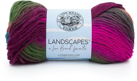 Lion Brand Yarn Company 100 g 100 Percent Acrylic Landscapes Yarn Ball, Tropics, 545-200