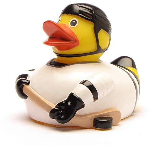 Paperelle di gomma hockey | Anatra di gomma | Paperella da Bagno | Duckshop | Rubber Duck | Gioco per il bagnetto | L: 8 cm