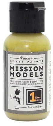 MISSION MODELS MMP-110 J3 SP LT Grey Japanese Zero (Amber) Acrylic Paint 1 oz (30 ml)