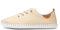 Lunar St Ives Leather Plimsoll 6 UK Beige