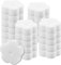 Pipihome 24 Pcs Oil Absorbing Scum Sponge, Filter Scum Sponge for Hot Tub, Cleaning Sponge Filter for Hot Tubs, Swimming Pools, Spas Scum Absorber Cleaning Accessories (White Flower)