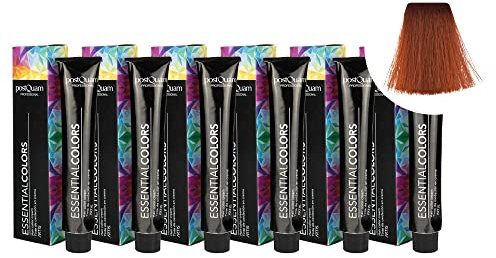 PostQuam - Pack de 6 Tintes de Peluqueria Profesional de Elevado Poder Cubriente | Tinte Permanente 100% Cobertura de Canas Garantiza Color Natural Uniforme y Duradero - Más de 90 Colores Disponibles