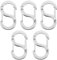 WeddHuis 5 Chiusure a Moschettone con Doppia Apertura Acciaio Inossidabile per Accorciare Collane e Bracciali Fermagli Metallici per Collane Chiusure per Bracciali (Argento)