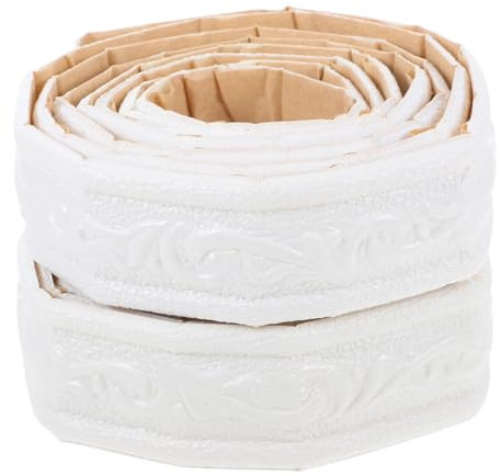 Uonlytech 2rollos Moldura De Esquina Autoadhesiva Flexibles Decorativa Para Pared Techo y Zócalo Fácil De Instalar