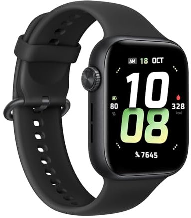 HONOR Watch 5 Smartwatch, 15 días de autonomía, 1.85 AMOLED Display Smart Watch, 5ATM e IP68, GPS, Reloj Inteligente para Android (Negro)