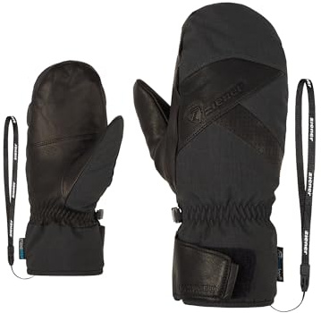Ziener Men's GETTERO-Z Ski Mitten/Winter Sports | Waterproof, Wool, Thermoshield, Grey Iron tec, 10