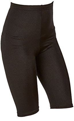 Hi-Co Radlerhose für Mädchen und Jungen, Lycra, für Schule Fitnessstudio Sport Gr. 13-14 Jahre, schwarz
