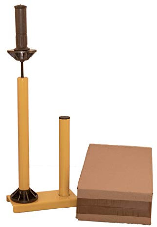 Profi Handabroller gelb für Stretchfolie aus Metall