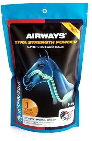 Equine America Airways Xtra Strength Premium Ready To Use Horse & Pony Supplement For Respiratory Support 500g