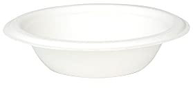 GREENBOX Vajilla desechable, cuencos de caña de azúcar, vajilla compostable, biodegradable, plato hondo, plato hondo, plato de pasta, 50 cuencos para sopa de 250 ml, redondos 16 cm, color blanco,