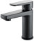 EM Grifo mezclador monomando negro mate serie Zarny elegante y moderno para baño lavabo bidé ducha (mezclador lavabo)