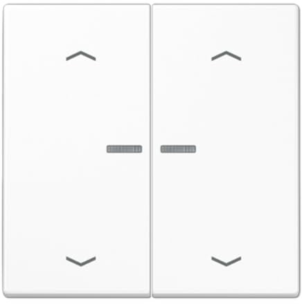 fS KO Kippknopf Pfeile - Abdeckplatte für weiße Jalousie