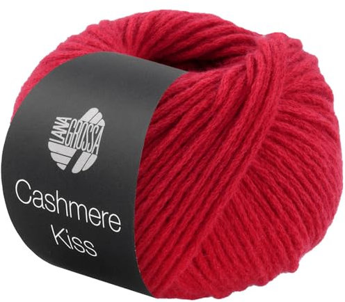 LANA GROSSA Cashmere Kiss | Edle Merino-Kaschmir-Mischung | Handstrickgarn aus 70% Schurwolle (Merino superfein) & 30% Kaschmir | 25g Wolle zum Stricken & Häkeln | 70m Garn FB 122