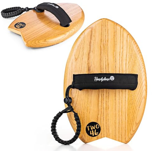 Woodsandwaves Handboard - Das 1. Surfbrett to Go | Neuartiges Hand - Surfboard aus bruchfestem Hartholz (inkl. Tasche) | Bodyboard - Surf Trend aus Australien für Anfänger und Profis