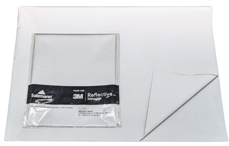 Salzmann Tissu réfléchissant à coudre au mètre - Largeur 120cm - Fabriqué avec du matériau réfléchissant 3M
