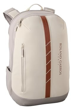 WILSON Roland-Garros 2025 Tennis Backpack - Cream/Clay, Holds up to 2 Rackets