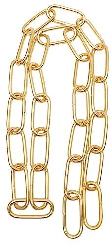 SHINEOFI 1m Cadena Eslabones Colgar Lámpara Cristal Accesorio Iluminación Dorado