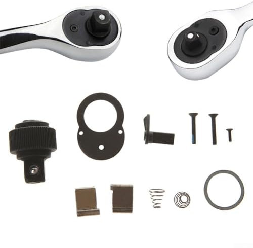 Lastdaytime Kit de reparación de llave de trinquete resistente con opciones de enchufe para mecánicos (S)