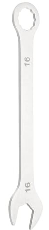 QUARKZMAN Chiave Combinata Super Sottile 16mm Metrica A 12 Punte E Estremità Aperta Chiave Doppia In Acciaio Inossidabile Per Autoveicoli Tubi Mobili Colore Argento