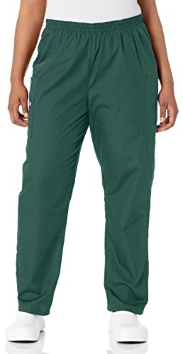 Cherokee Women's Workwear Scrubs Pull-On Cargo Pant, Hunter, Medium