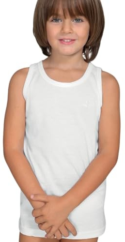 Canotta spalla larga JUNIOR – Pack da 6 – Jersey Cotone Elasticizzato