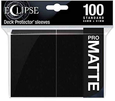 Ultra Pro - Eclipse Standard Matte Sleeves 100 Pack - Jet Black