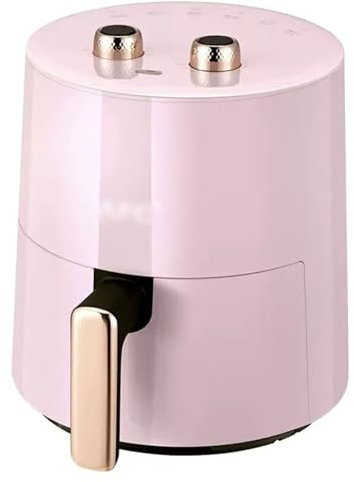 Household Air Fryer Oil-free 3.7L Non-visual Fryer Light Fat Double Knob Operation [Energy Class A+++] (Color : Pink, Size : 3.7L)