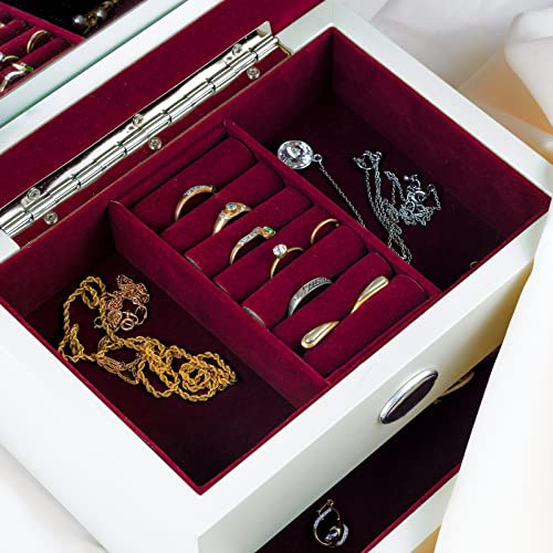 CRE8TIVE Dunkelrot Beflockt Tapete Selbstklebend Beflockung Möbelfolie Rot Filz Selbstklebend Vintage Samtstoff Tapete Schlafzimmer Dekofolie Möbelfolie Schmuckkästchen 30cm x 200cm