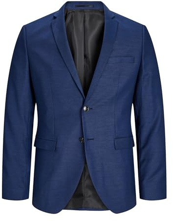 JACK&JONES PLUS Jprsolaris Blazer Noos Pls Veste de Costume pour Homme, Bleu médiéval, 72