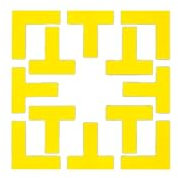 Sport-Thieme Pickleball-Spielfeldmarkierung Mobil | Gut sichtbare Markierer | Schneller Aufbau | Für Schulen, Vereine, Freizeit