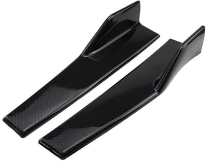 Falda Cuerpo Aletas Labios Faldón Lateral para F&ORD para Focus MK2 MK3 MK4 para Kuga para Escape para Fiesta para Mondeo para Fusion Kit Extensión Alerón Carrocería(Aspecto de Fibra de Carbono)