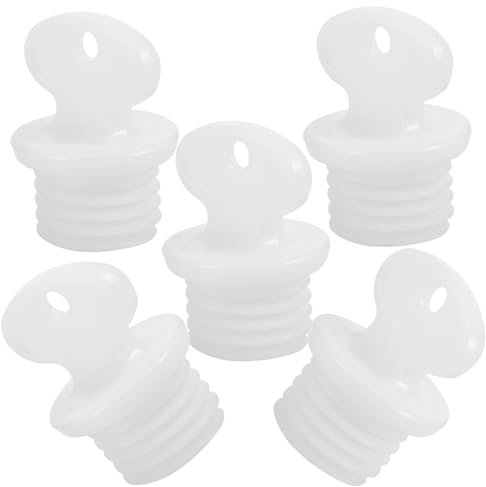 Generisch 5St Wärmflaschenbezug küchenhelfee armaturen küche Wasserflaschen Wasserpumpe Tasche thermosflaschen thermoskanne kleine Verschlussstopfen Wasserstopfen aus Kunststoff Plastik Weiß