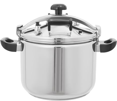 40L/10.57Gal Pressure Cooker, 201 Stainless Steel Polishing Pressure Pot 5/7/9/11/22/26/40L 60Kpa High Safety Large Capacity Pressure Cooker with Easy Lock Lid Dishwasher Safe (40L/42.27Qt)