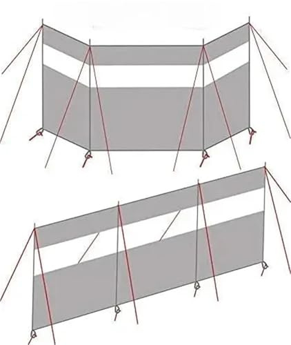 Pare-vent de plage Camping en plein air Bâche de protection contre la pluie Hamac Écran brise-vent for jardin Barbecues au charbon bois Barbecue Pique-nique