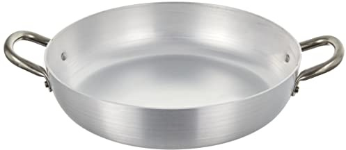 Pentole Agnelli stekpanna aluminium 2 handtag, rostfritt stål 24 cm
