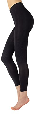 Anticellulite Behandlung, Figurformendes Pyjama, Straffendes Gel und Body Mask mit Koffein (L/XL, Black)