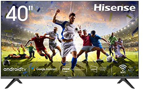 Hisense 40AE5600FA Smart TV Android, LED FULL HD 40, Design Slim, USB Media Player, Tuner DVB-T2/S2 HEVC Main10, Bluetooth