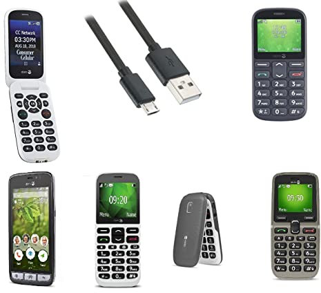 Mr.Gadget Solutions® New Extra Long 5 Meter Fast Charging USB Cable for Doro 6520, 605, 612, 8030, 8040, Primo 805, 2404, 621, 5516 GSM Mobile Phone