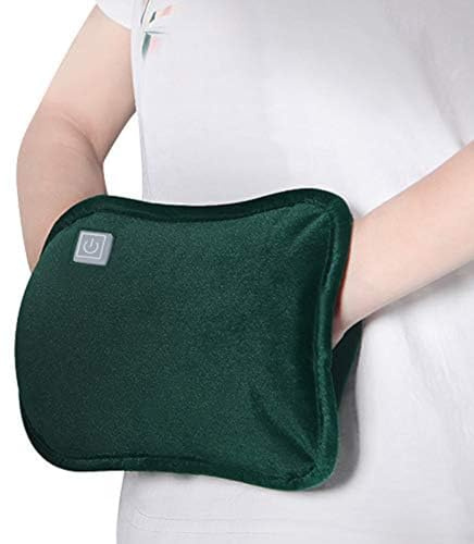 USB Heated Hand Warmer Winter USB Heating Hands Muffs Warming Pouch Bed Foot Body Warmers Girls Menstrual Period Heating Pad Wrap Hot Therapy for Cold Hands Cramps Pain Relief (Green)