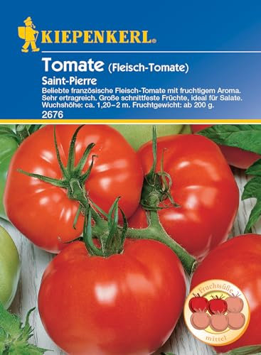 Kiepenkerl Profi-Line Fleischtomatensamen Saint Pierre - Saftige Tomatensamen für Aromatische Fleischtomaten, Robuste Gemüsesamen für Garten und Balkon, Ideal für Samen- & Gemüse-Liebhaber